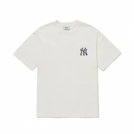 Áo phông MLB Classic Monogram Clipping Back Logo Short Sleeve T-shirt New York Yankees 3ATSM0224-50IVS