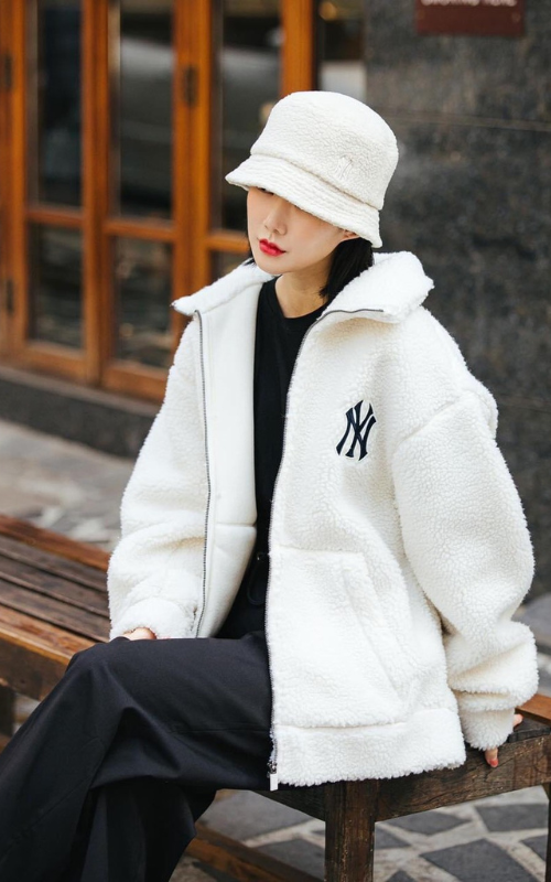 Giảm giá Mlb vietnam áo khoác lông cừu mlb reversible wool fleece jacket  31jpf206143a chính hãng  BeeCost