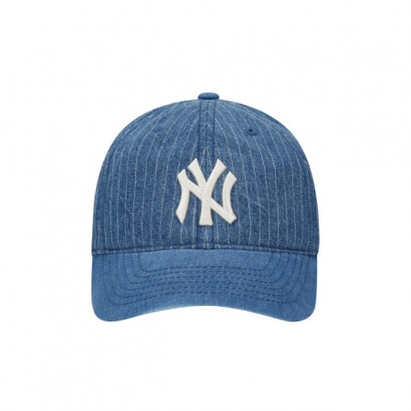 Mũ MLB denim stripe ball cap new york yankees 32CPDY011-50U