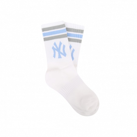 Tất MLB Striped big logo socks New York Yankees 32SOM1111-50M