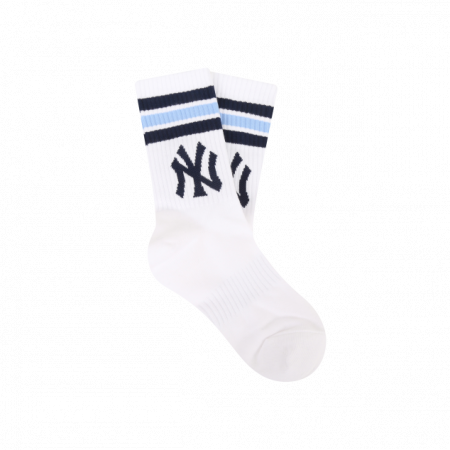 Tất MLB Striped big logo socks New York Yankees 32SOM1111-50W