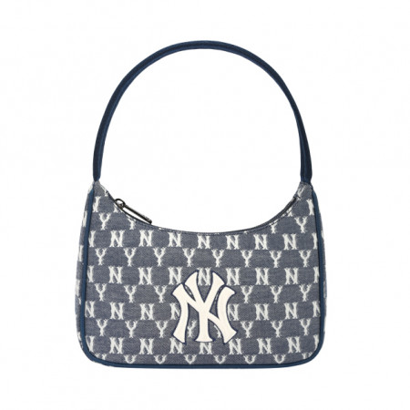 Túi MLB Monogram Jacquard Hobo Bag New York Yankees 32BG33111-50N