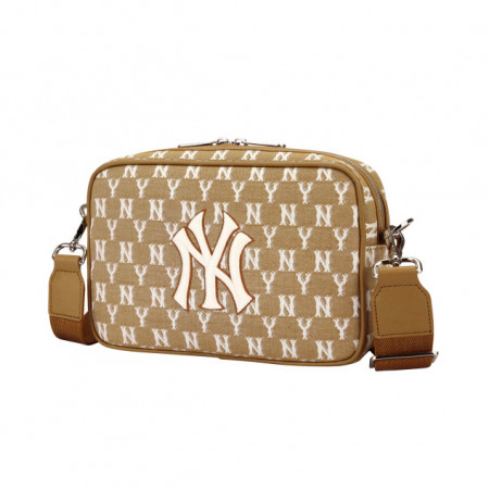 mlb jacquard monogram cross bag