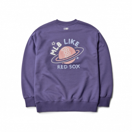 Áo nỉ MLB LIKE Planet Overfit Sweatshirt Boston Red Sox 3AMTL0114-43NYL
