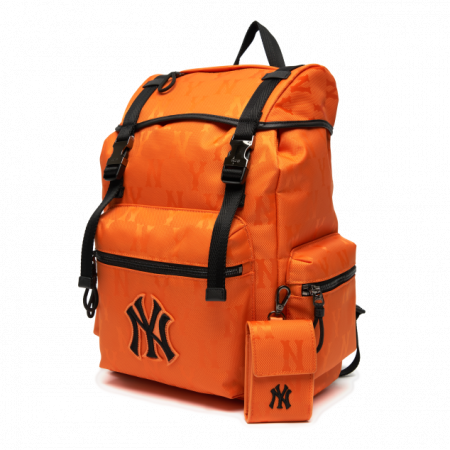 Balo MLB Monogram Nylon Jacquard Backpack New York Yankees 3ABKM021N-50ORS