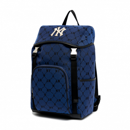 Balo MLB Monogram Diamond Jacquard Backpack New York Yankees 3ABKM011N-50BLD