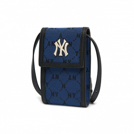 Túi MLB Monogram Diamond Jacquard Cell Phone Cross Bag New York Yankees 3ACRH011N-50BLD