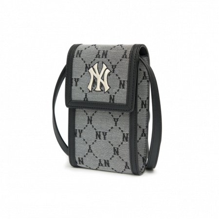 Túi MLB Monogram Diamond Jacquard Cell Phone Cross Bag New York Yankees 3ACRH011N-50GRS
