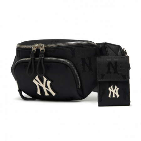 Túi MLB Monogram Nylon Jacquard Hip New York Yankees 3AHSM011N-50BKS