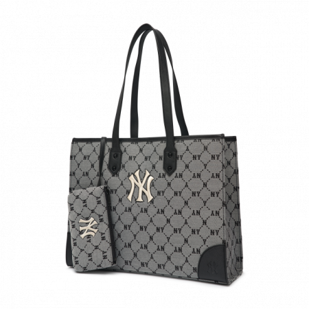 Túi MLB Monogram Diamond Jacquard Shopper Bag New York Yankees 3AORL021N-50GRS