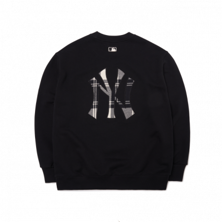 Áo nỉ MLB Check Bag Big Logo Overfit Sweatshirt New York Yankees 3AMTC0114-50BKS