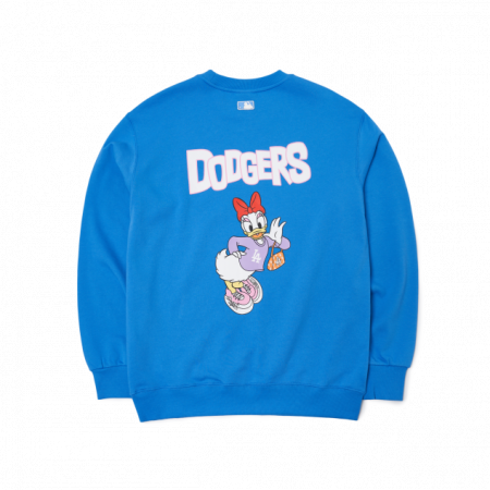 Áo nỉ MLB x Disney Donald Duck Bag Print Overfit Sweatshirt LA Dodgers 3AMTD1114-07BLS