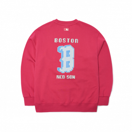 Áo nỉ MLB Pixel Bag Big Logo Mega Overfit Sweatshirt Boston Red Sox 3AMTX0114-43RDL