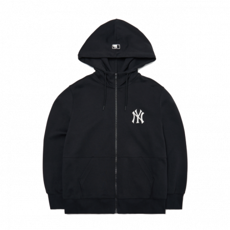 Áo hoodie MLB Lifestyle Basic Sports Tech Hoodies Training Zip Up New York Yankees 3ATRB0121-50BKS