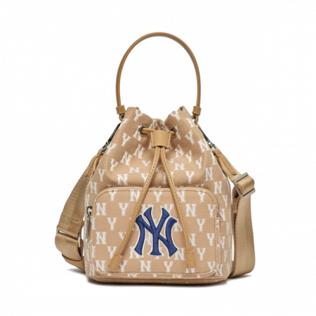 Túi MLB Monogram Jacquard Bucket Bag New York Yankees 3ABMS012N-50BGD