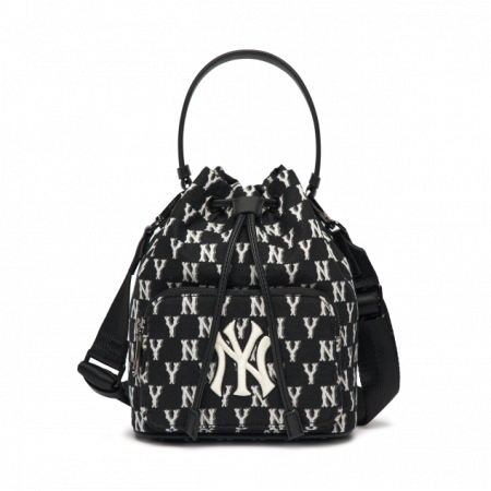 Túi MLB Monogram Jacquard Bucket Bag New York Yankees 3ABMS012N-50BKS