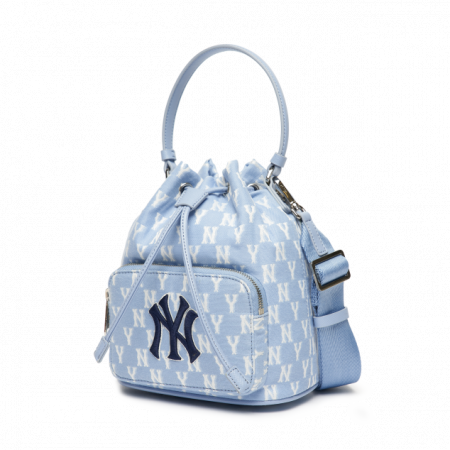 Túi MLB Monogram Jacquard Bucket Bag New York Yankees 3ABMS012N-50BLL