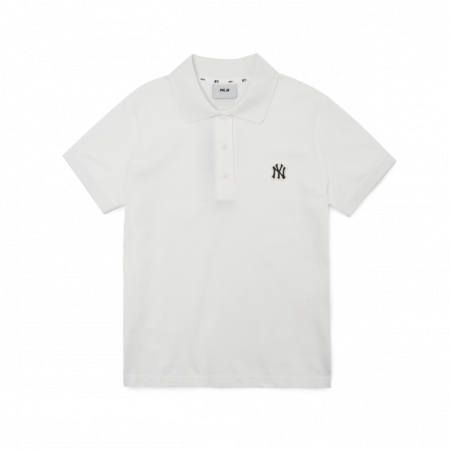 Áo polo MLB Women's Basic Slim Fit Collar T-shirt New York Yankees 3FPQ02023-50WHS
