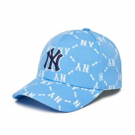 Mũ MLB Monogram Diamond Structure Ball Cap New York Yankees 3ACPM032N-50BLS