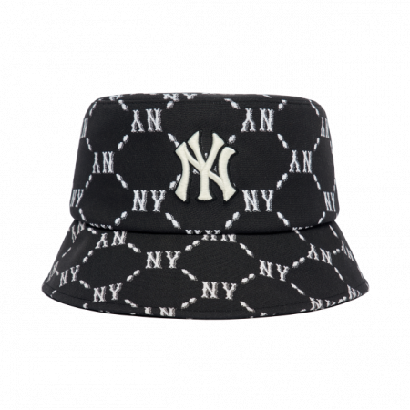 Mũ MLB Monogram Diamond Bucket Hat New York Yankees 3AHTM032N-50BKS