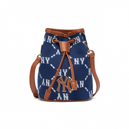 Túi MLB Monogram Diamond Jacquard Mini Bucket Bag New York Yankees 3ABMS022N-50NYL