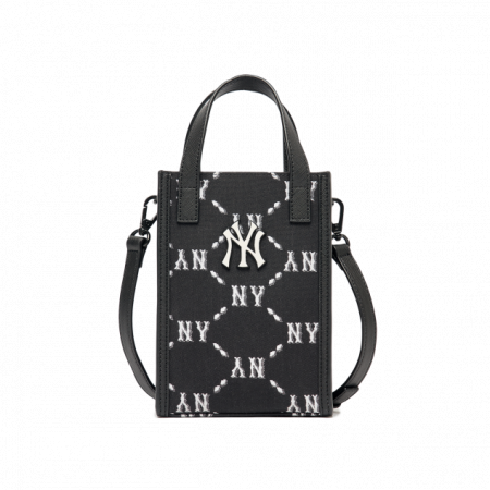 Túi MLB Monogram Diamond Jacquard Mobile Phone Cross Bag New York Yankees 3ACRH012N-50BKS