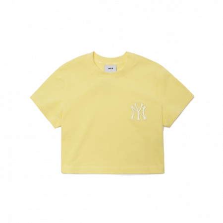 Áo croptop MLB Women's Basic Short Sleeve T-shirt (Setup) New York Yankees 3FTS11023-50YEL