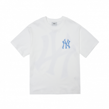 Áo phông MLB Paisley Megalogo Short Sleeve T-shirt New York Yankees 3ATS53023-50WHS