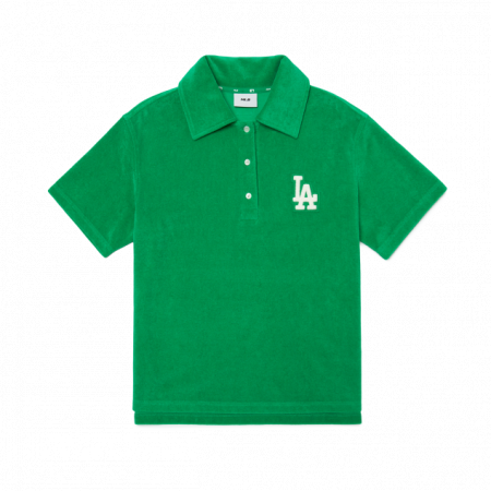 Áo phông MLB Women's Basic Terry Collar T-Shirt LA Dodgers 3FPQ61023-07GNL