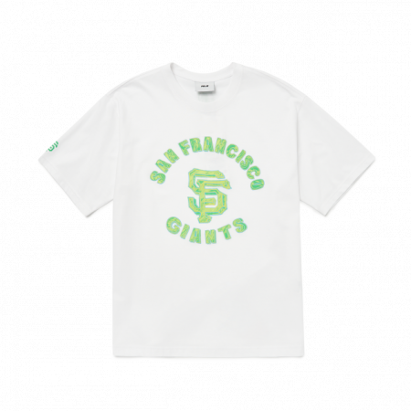 Áo phông MLB Basic Fluorescent Maca Overfit Short Sleeve T-shirt San Francisco Giants 3ATS63023-14WHS