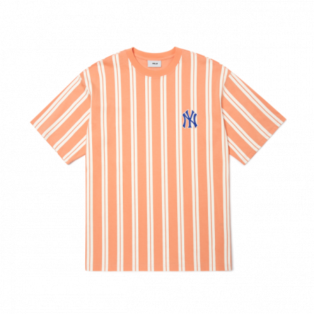 Áo phông MLB Ethnic Stripe Mega Overfit Short Sleeve T-shirt New York Yankees 3ATS67023-50ORL