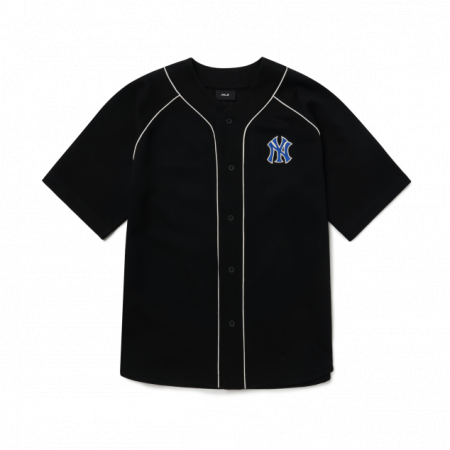 Áo MLB Cursive Baseball Shirt New York Yankees 3ABSR0124-50BKS