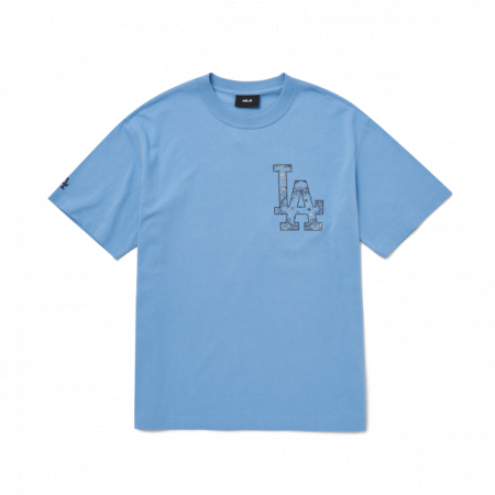 Áo phông MLB Paisley Megalogo Short Sleeve T-shirt LA Dodgers 3ATSI0124-07BLL