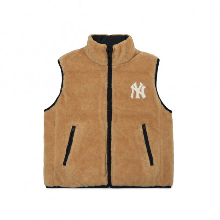 Áo MLB Basic Fleece Reversible Padded Vest New York Yankees 3ADVB0326-50BKS