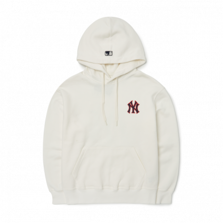 Áo hoodie MLB Basic Big Logo Brushed Mega Over Fit Hoodie New York Yankees 3AHDB0326-50IVS