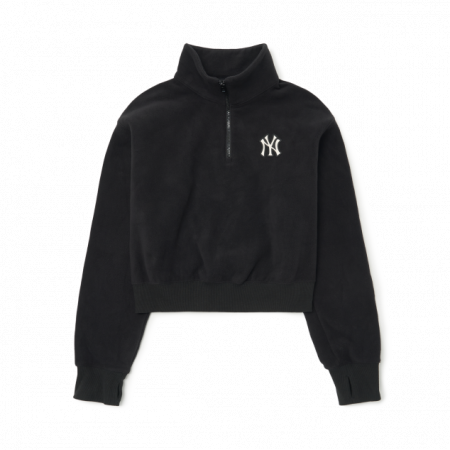 Áo nỉ MLB Women's Ski Micro Fleece Half Zip Up Sweatshirt New York Yankees  3FMTBS124-50BKS