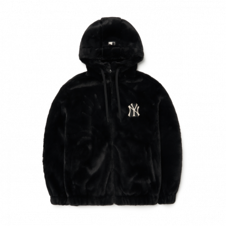 Áo khoác MLB Basic hooded eco-fur jumper New York Yankees 3AFDB0926-50BKS