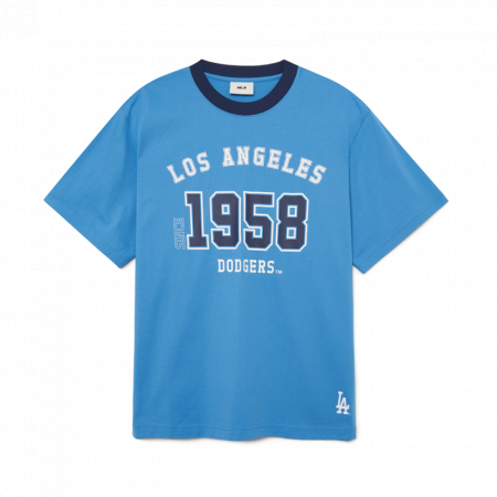 Áo phông MLB Varsity Number Overfit Short Sleeve T-Shirt LA Dodgers 3ATSV0334-07BLL