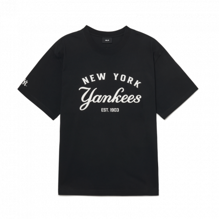 Áo phông MLB Basic American Lettering T-Shirt New York Yankees 3ATSB4033-50BKS