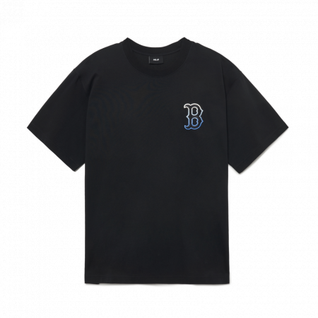 Áo phông MLB Gradation Monogram Clipping Overfit Short Sleeve T-Shirt Boston Red Sox 3ATSM0633-43BKS