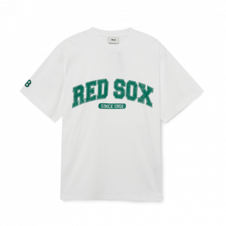 Áo phông MLB Varsity Logo Overfit Short Sleeve T-Shirt Boston Red Sox 3ATSV0633-43WHS