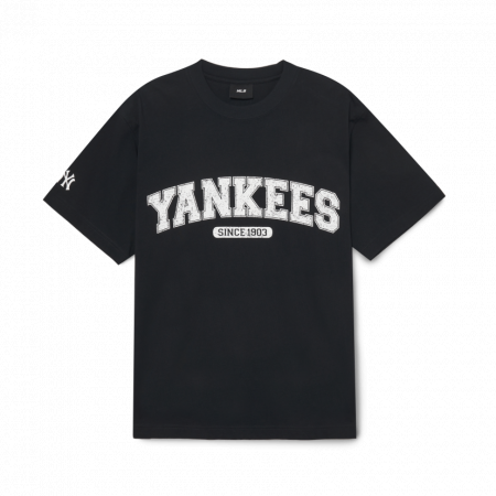 Áo phông MLB Varsity Logo Overfit Short Sleeve T-Shirt New York Yankees 3ATSV0633-50BKS