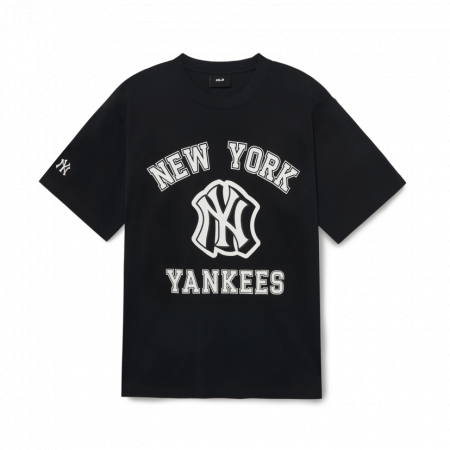 Áo phông MLB Varsity Overfit Short Sleeve T-Shirt New York Yankees 3ATSV0233-50BKS