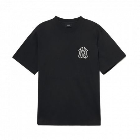 Áo phông MLB Paisley Clipped Logo Short Sleeve T-Shirt New York Yankees 3ATSI0333-50BKS