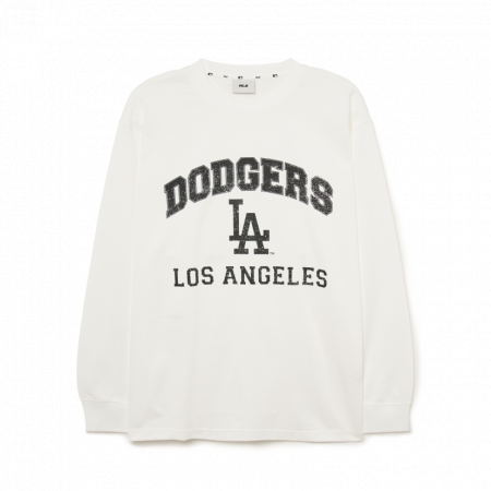 Áo MLB Varsity Graphic Long Sleeve T-Shirt LA Dodgers 3ATSV0134-07WHS