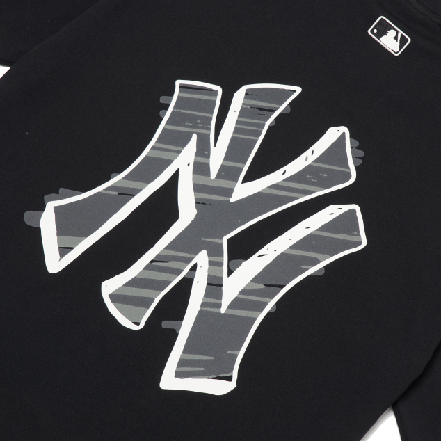 Áo Phông MLB Monogram Back Logo Yankees 3ATSM202350BKS