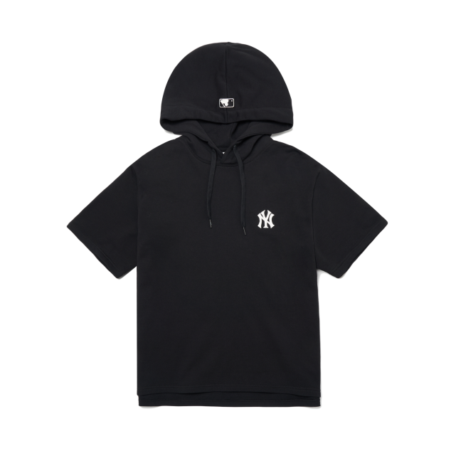 Áo phông MLB Mega logo logo overfit short sleeve hoodie New York Yankees  3AHDB042350WHS