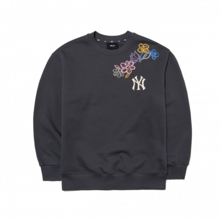 Áo nỉ MLB Floral Bag Big Logo Overfit Sweatshirt New York Yankees 3AMTG0214-50CGS