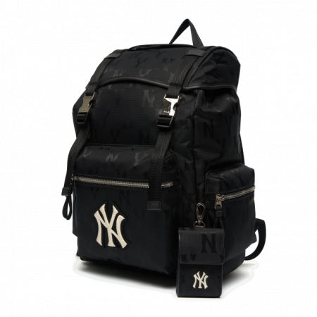 Balo MLB Monogram Nylon Jacquard Backpack New York Yankees 3ABKM021N-50BKS