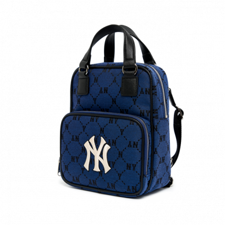 Túi MLB Monogram Diamond Jacquard Mini Backpack New York Yankees 3ABKS031N-50BLD